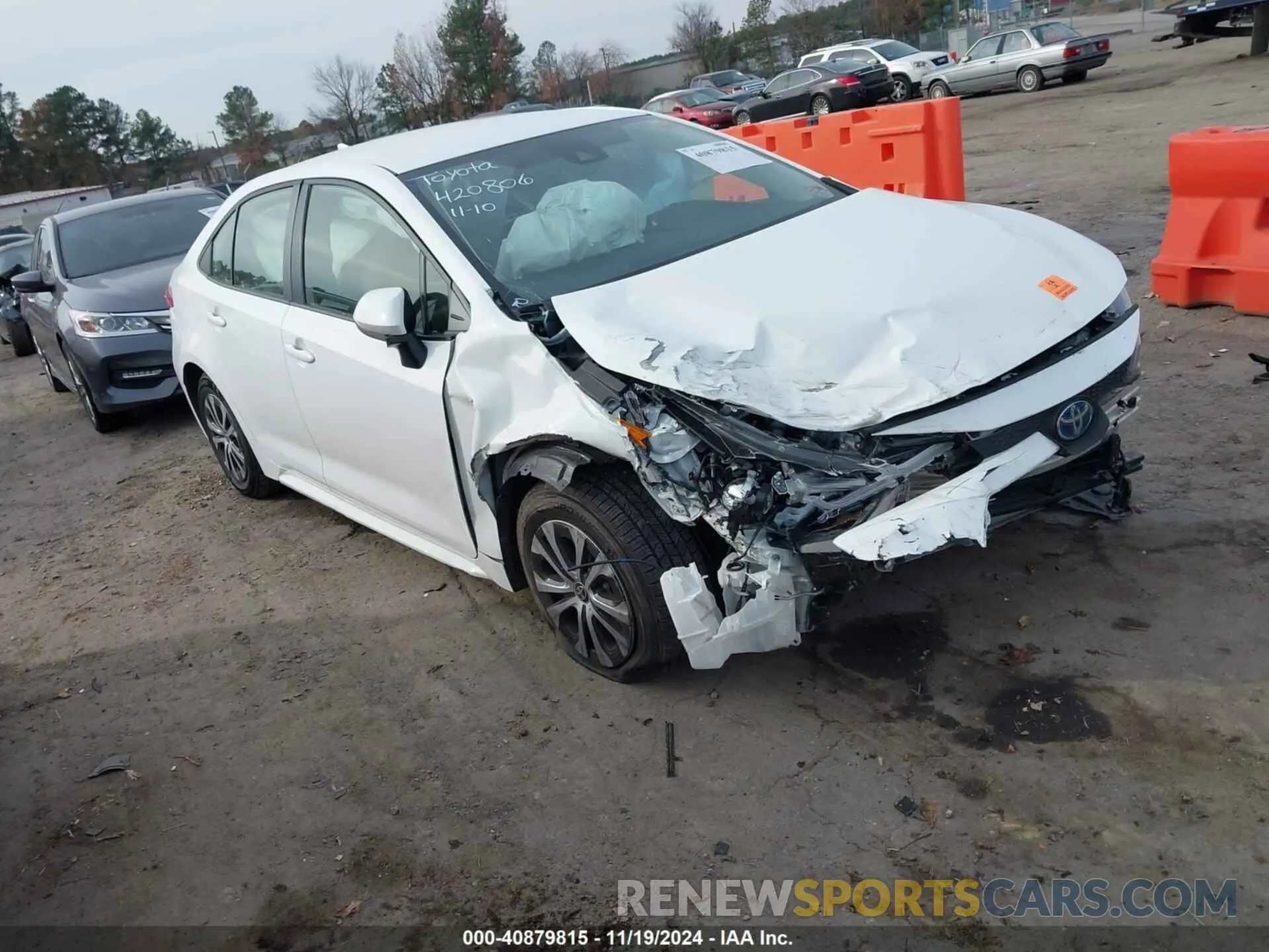1 Photograph of a damaged car JTDEAMDE6N3000199 TOYOTA COROLLA 2022