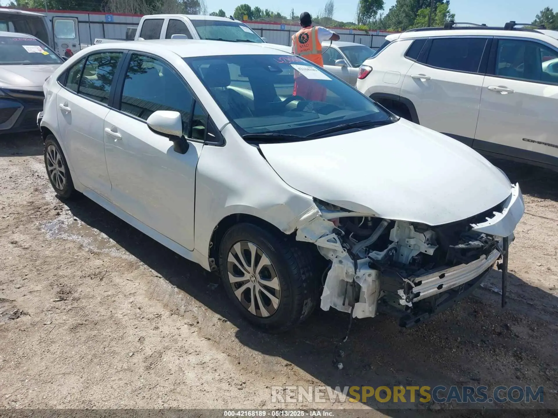 1 Photograph of a damaged car JTDEAMDE6N3002227 TOYOTA COROLLA 2022