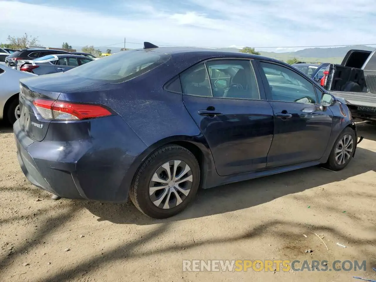 3 Photograph of a damaged car JTDEAMDE6NJ037474 TOYOTA COROLLA 2022