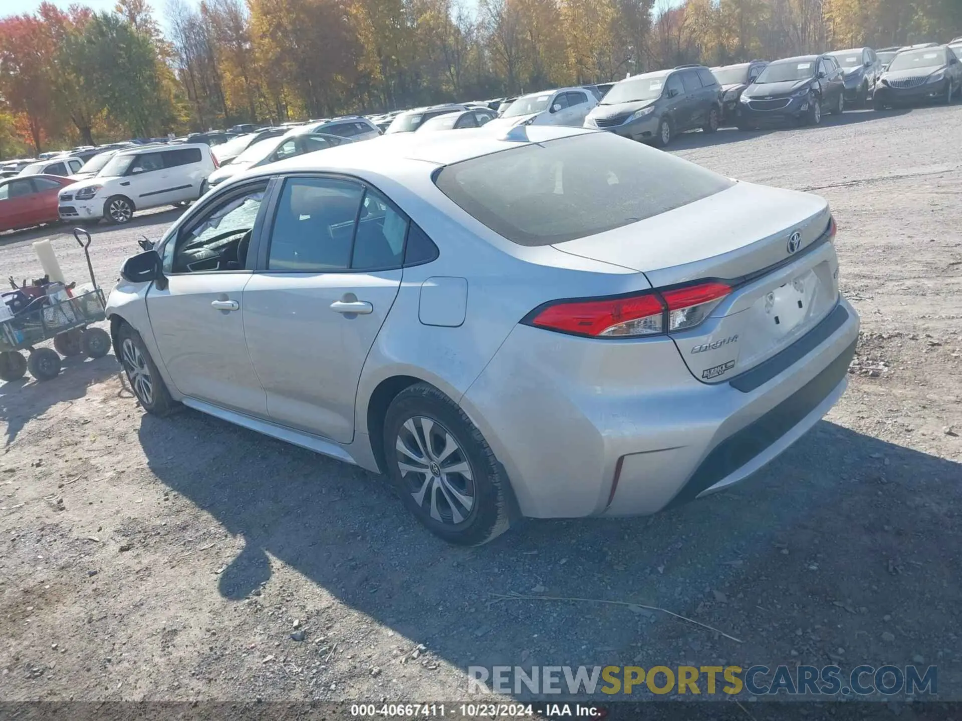 3 Photograph of a damaged car JTDEAMDE6NJ039810 TOYOTA COROLLA 2022