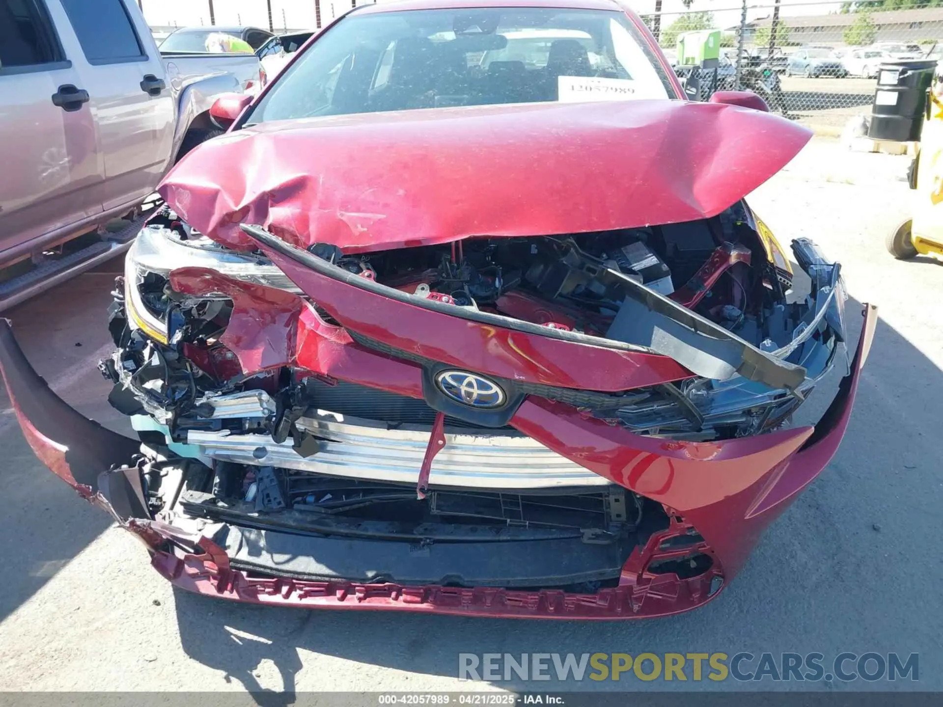 6 Photograph of a damaged car JTDEAMDE6NJ057045 TOYOTA COROLLA 2022