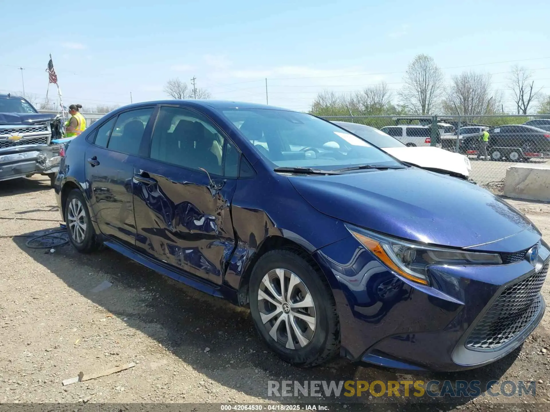 6 Photograph of a damaged car JTDEAMDE6NJ061483 TOYOTA COROLLA 2022