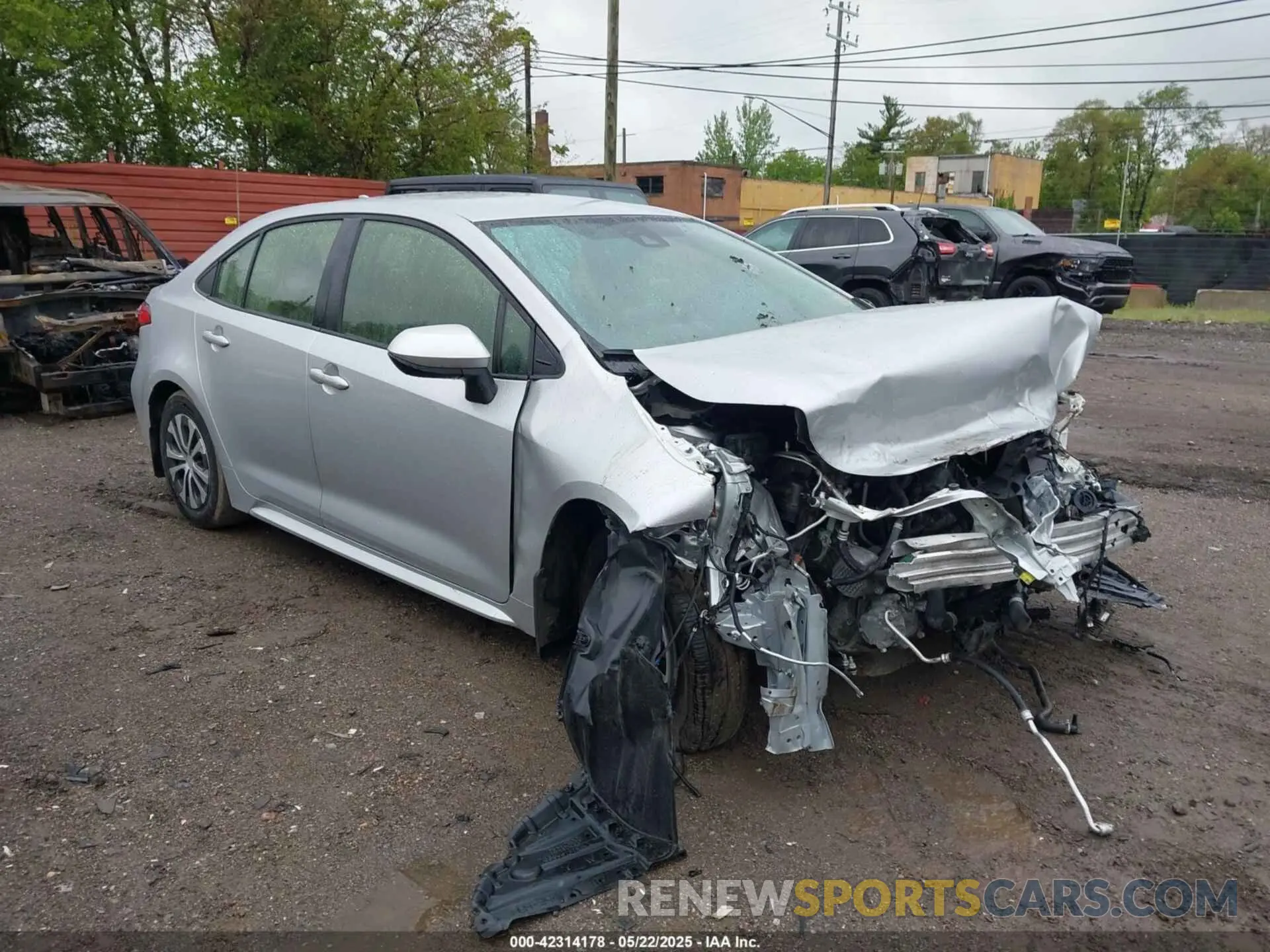 1 Photograph of a damaged car JTDEAMDE8N3010023 TOYOTA COROLLA 2022