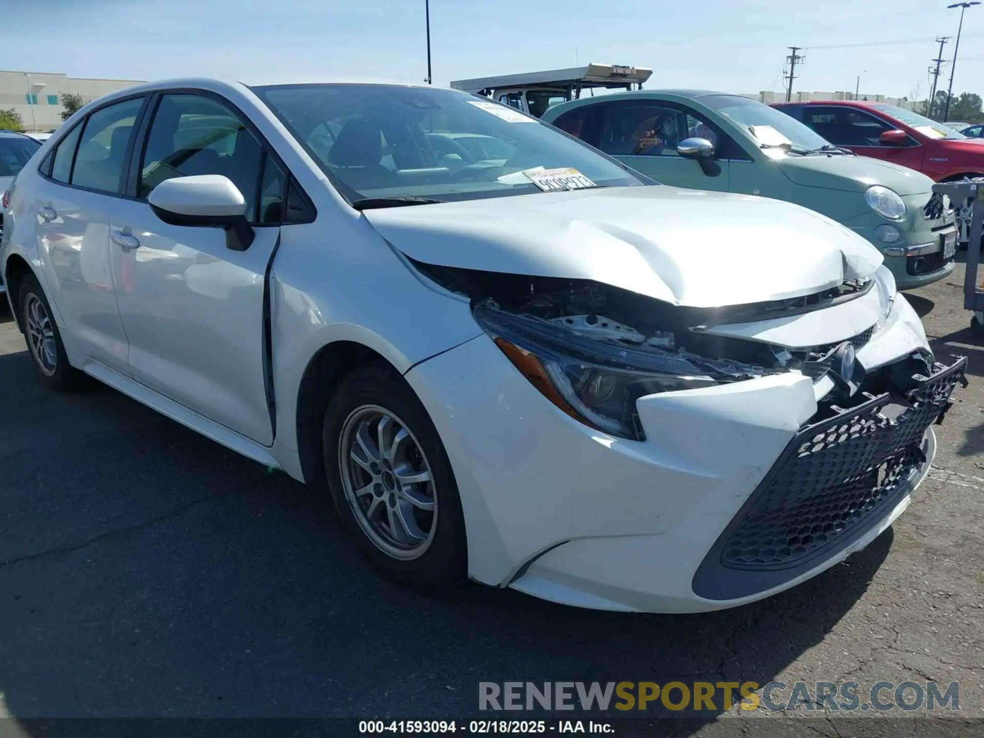 1 Photograph of a damaged car JTDEAMDE8N3012421 TOYOTA COROLLA 2022