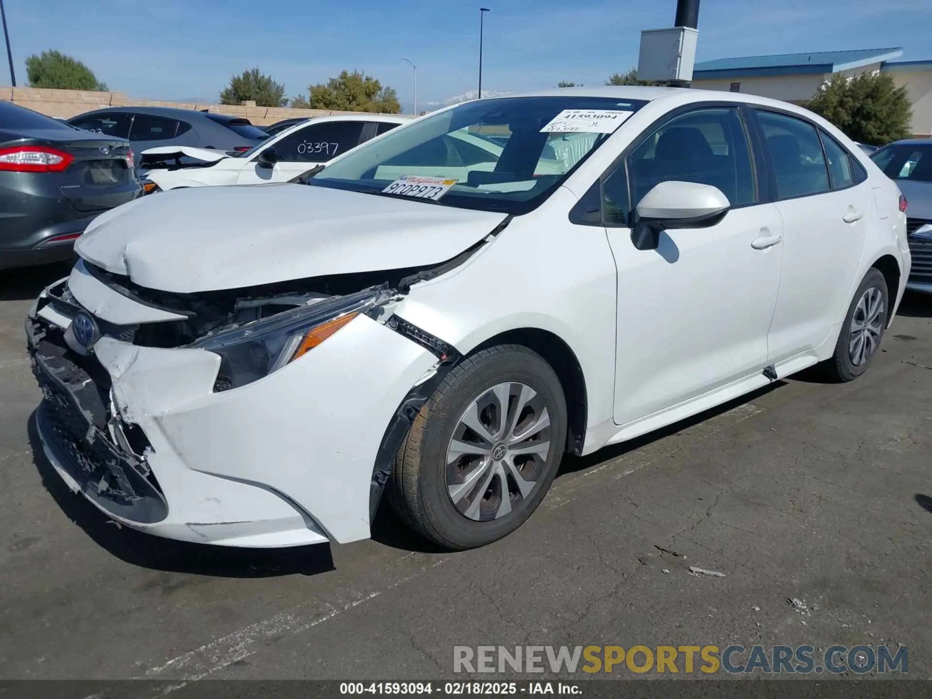 2 Photograph of a damaged car JTDEAMDE8N3012421 TOYOTA COROLLA 2022