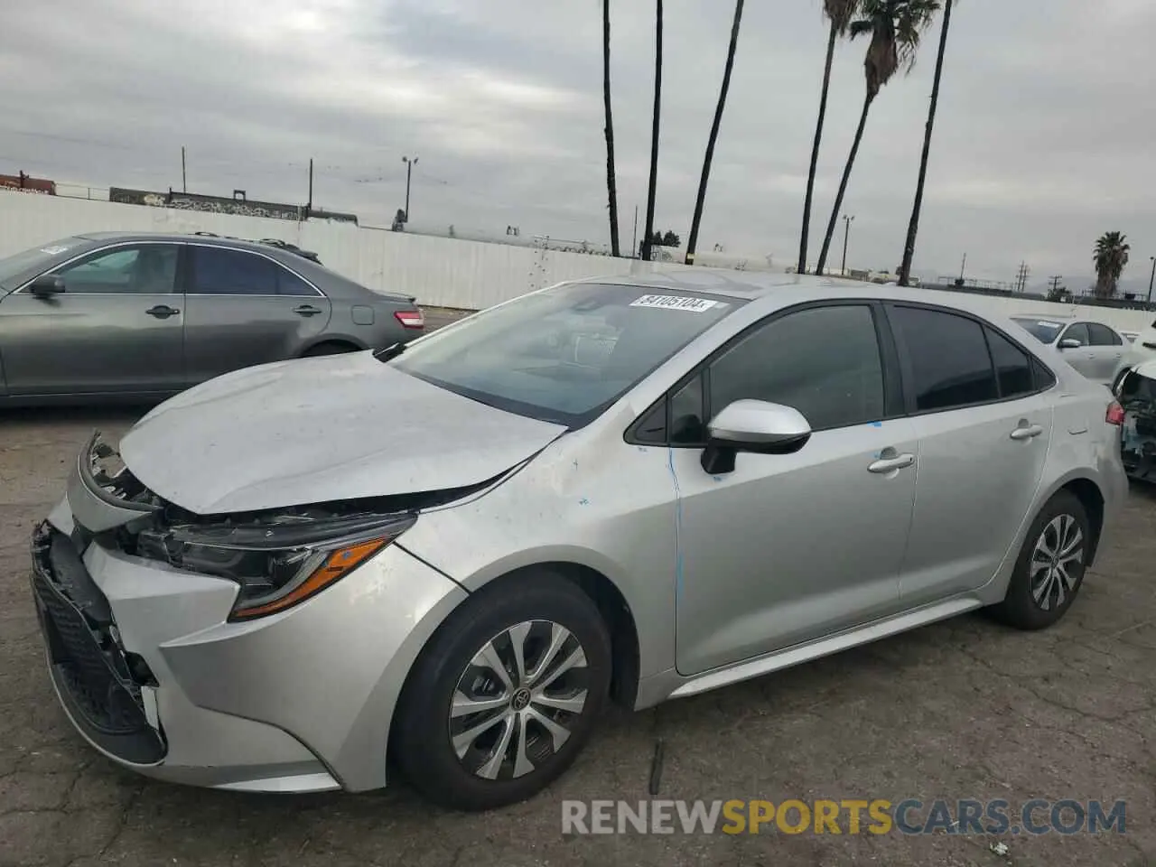 1 Photograph of a damaged car JTDEAMDE8NJ036097 TOYOTA COROLLA 2022