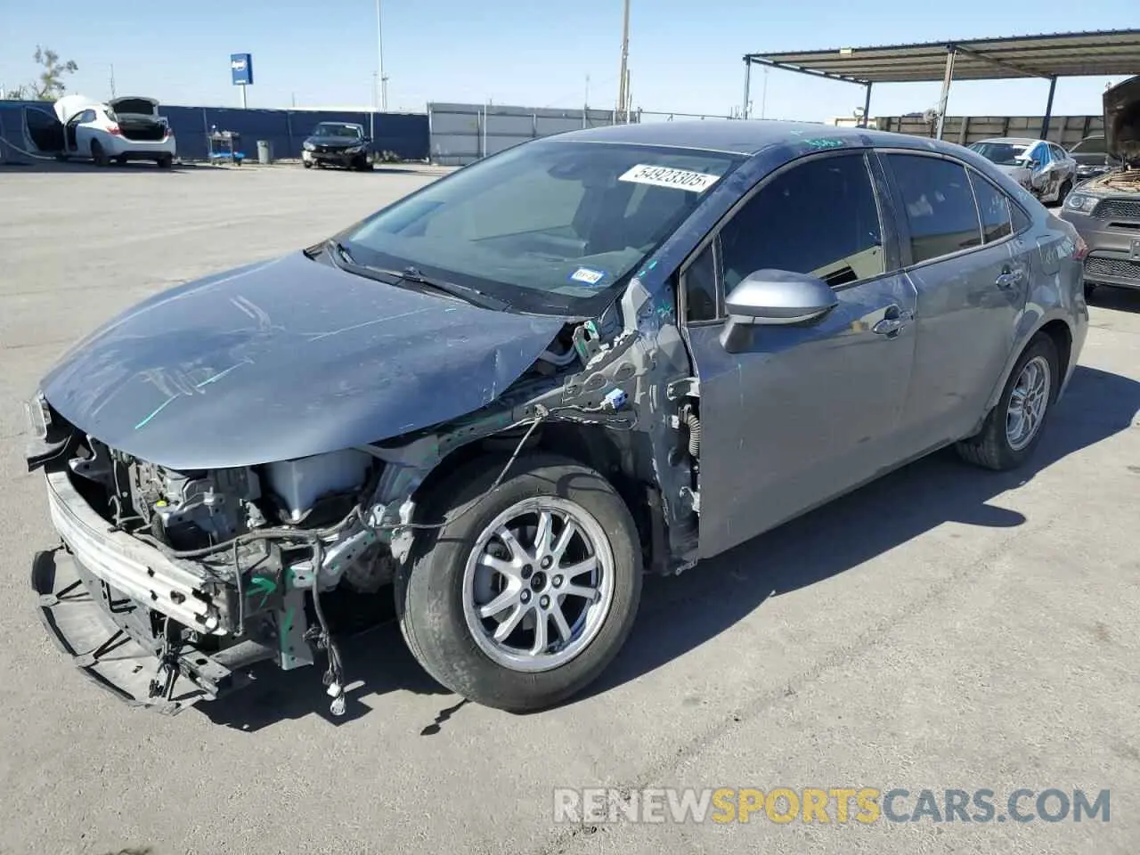 1 Photograph of a damaged car JTDEAMDE8NJ040845 TOYOTA COROLLA 2022