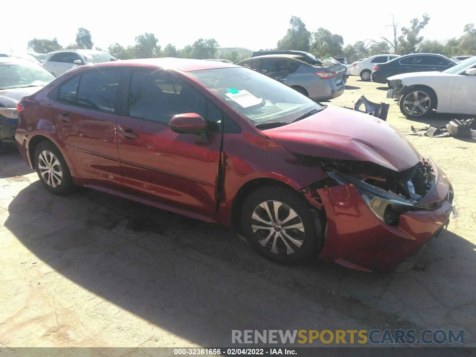 1 Photograph of a damaged car JTDEAMDE8NJ047858 TOYOTA COROLLA 2022