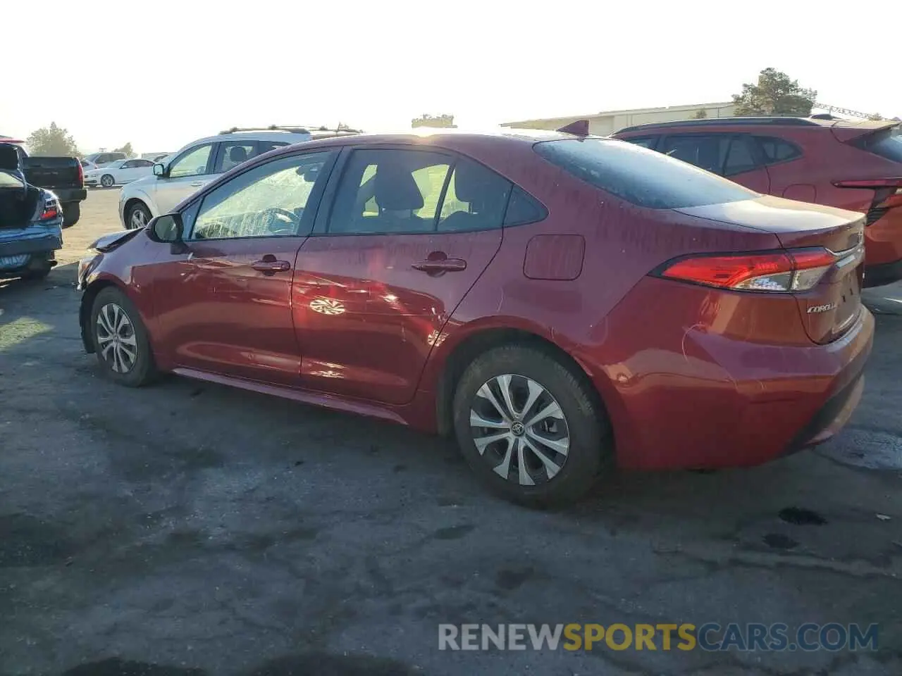 2 Photograph of a damaged car JTDEAMDE8NJ048363 TOYOTA COROLLA 2022