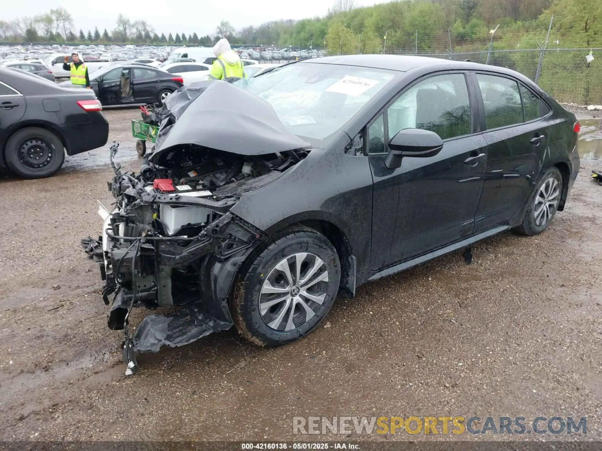 2 Photograph of a damaged car JTDEAMDE8NJ048914 TOYOTA COROLLA 2022