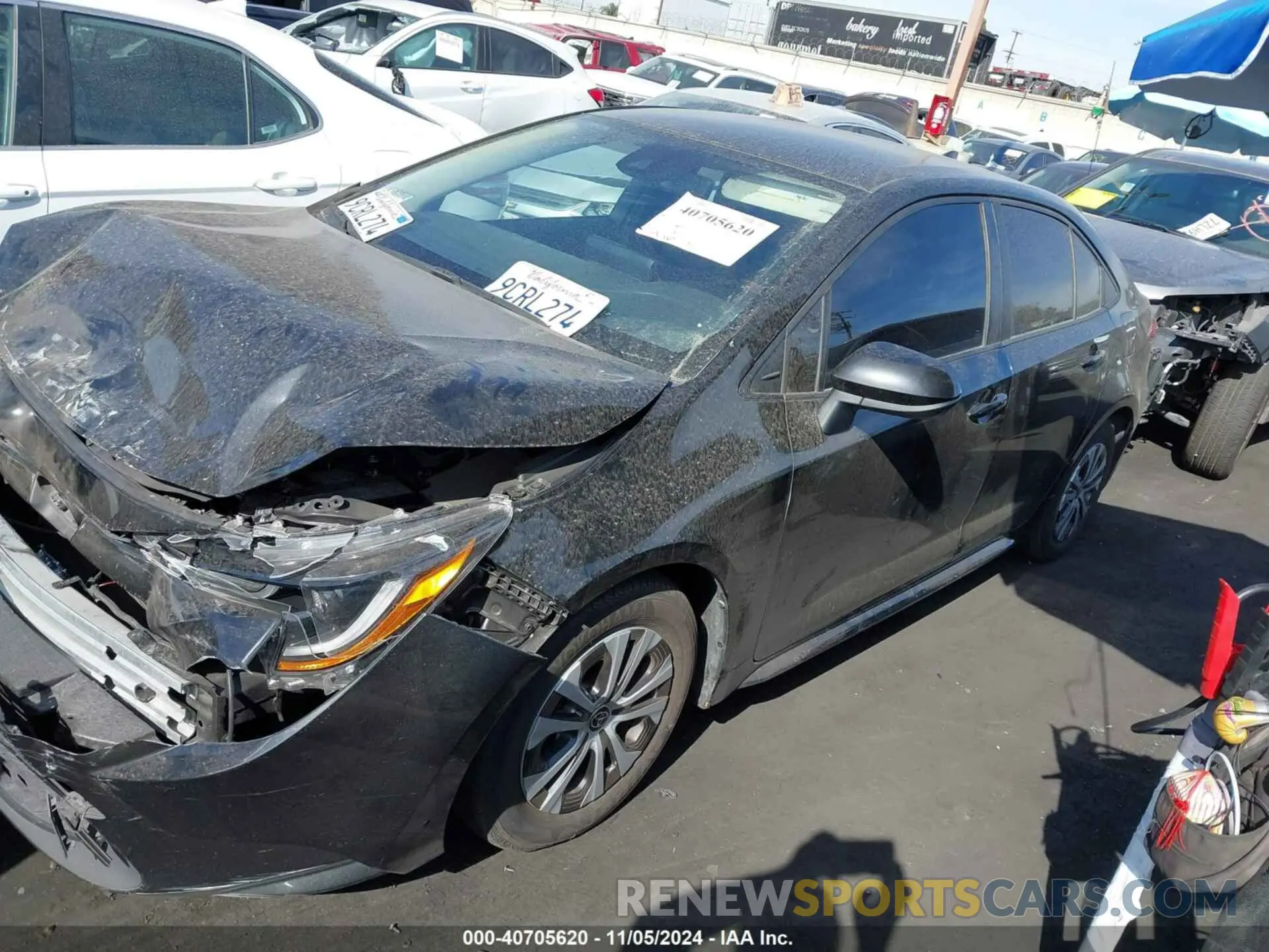 2 Photograph of a damaged car JTDEAMDE8NJ060237 TOYOTA COROLLA 2022