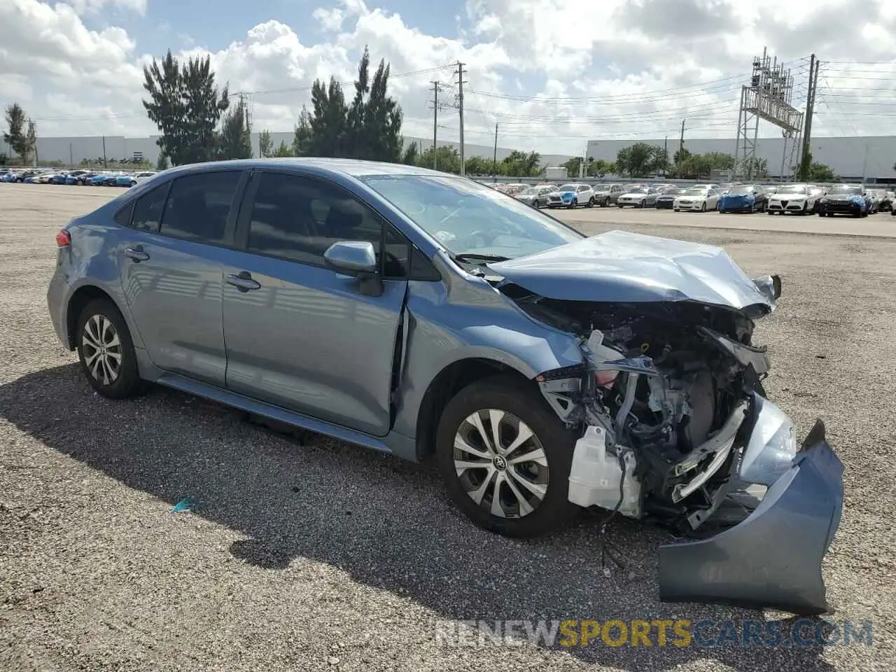 4 Photograph of a damaged car JTDEAMDE9N3008247 TOYOTA COROLLA 2022