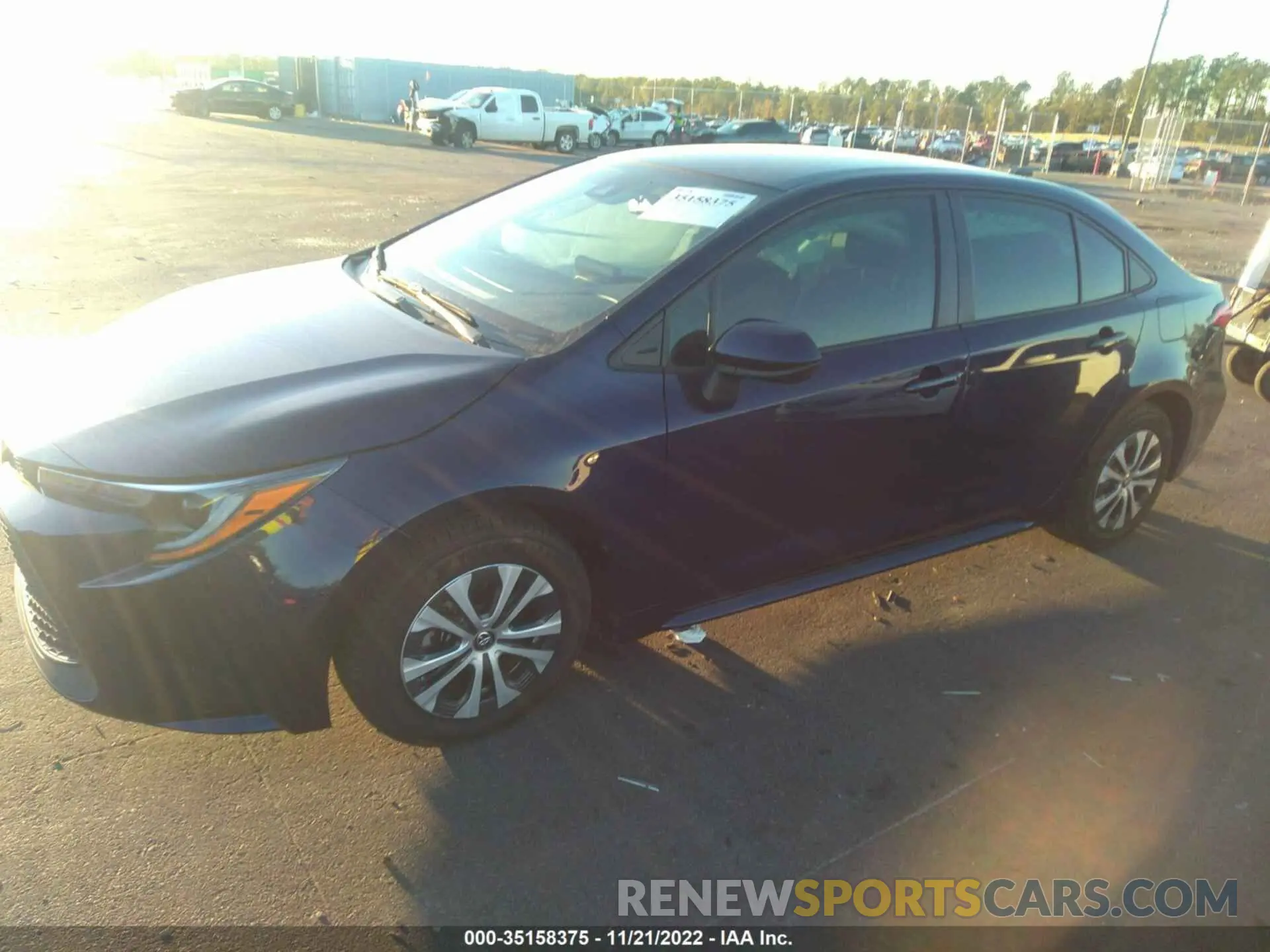 2 Photograph of a damaged car JTDEAMDE9NJ038120 TOYOTA COROLLA 2022