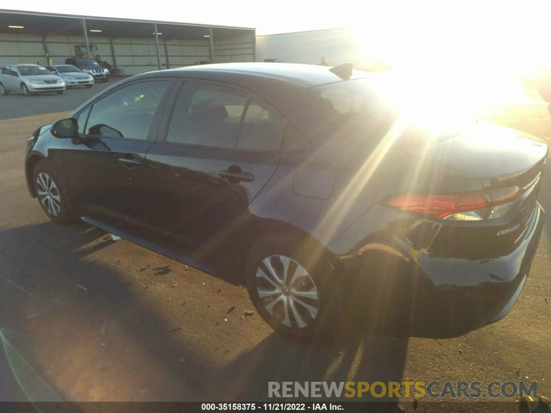 3 Photograph of a damaged car JTDEAMDE9NJ038120 TOYOTA COROLLA 2022