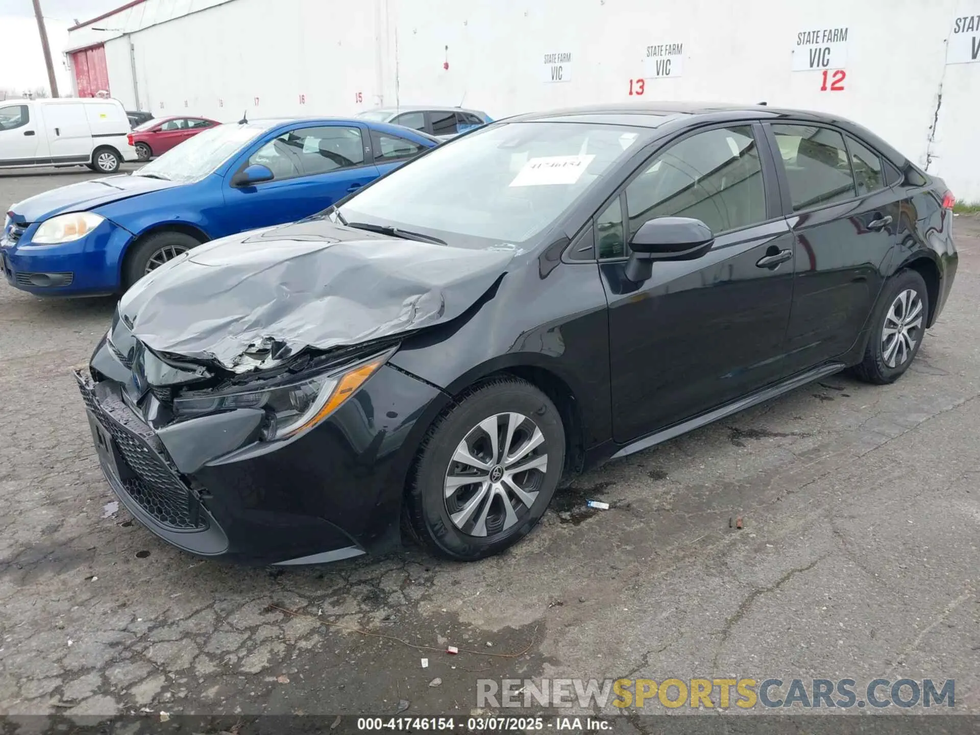 2 Photograph of a damaged car JTDEAMDE9NJ048100 TOYOTA COROLLA 2022