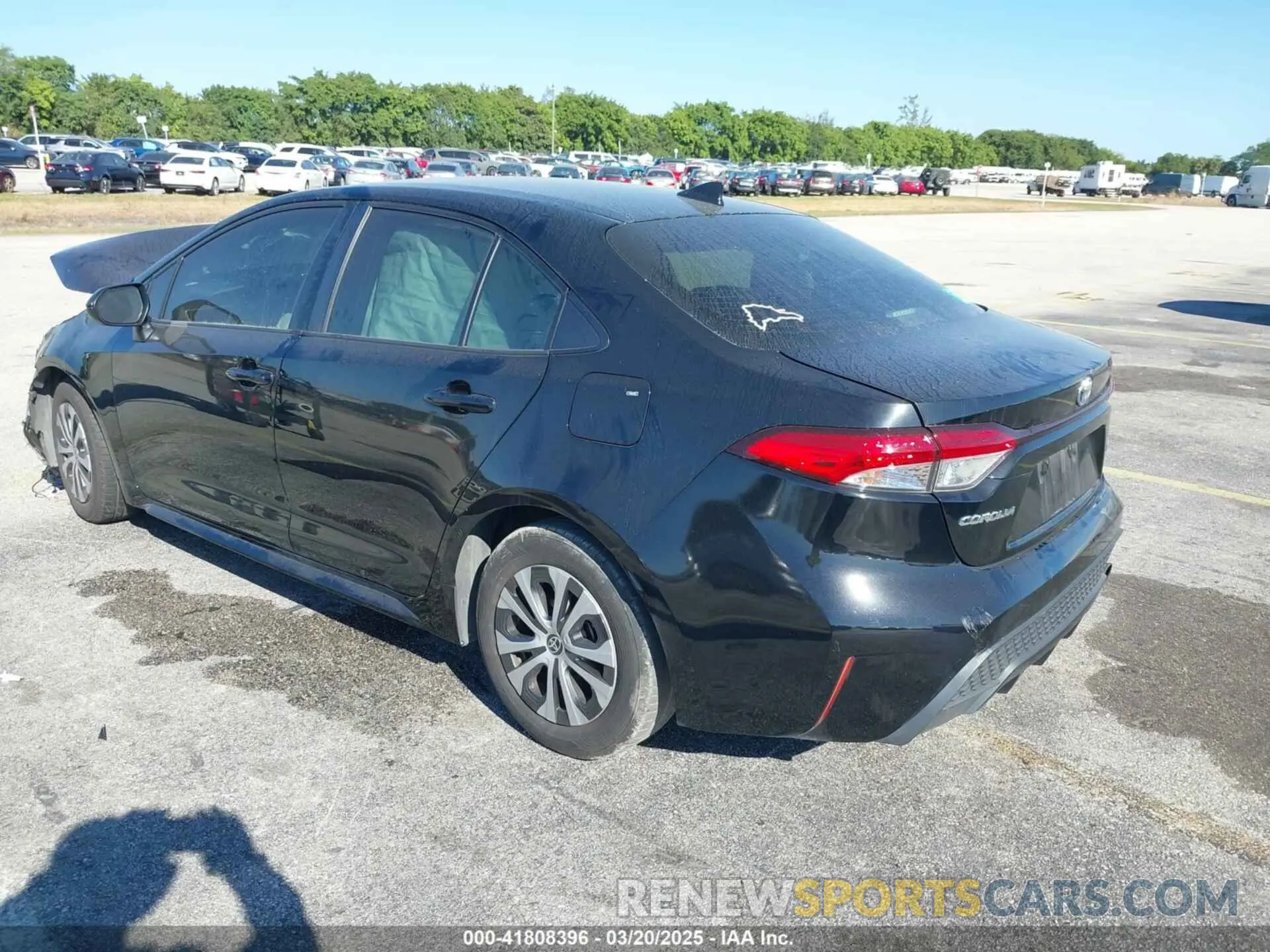 3 Photograph of a damaged car JTDEAMDE9NJ049862 TOYOTA COROLLA 2022