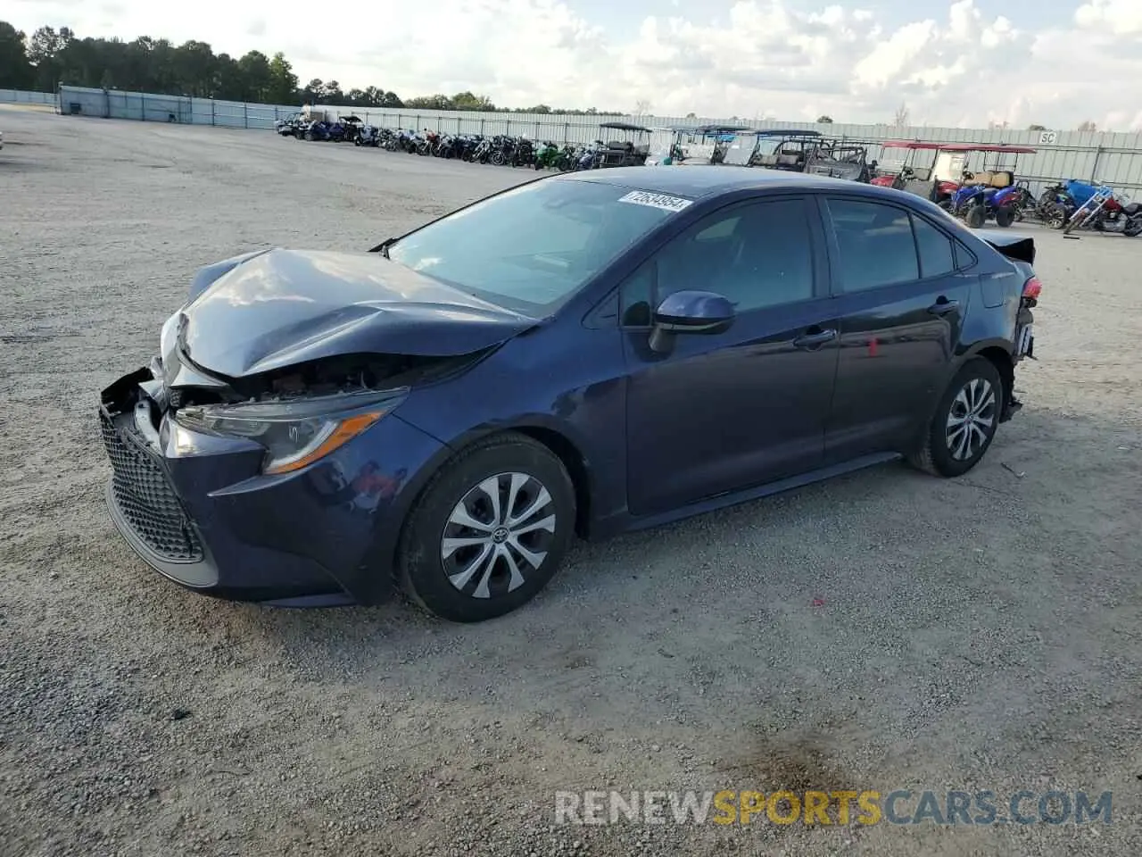 1 Photograph of a damaged car JTDEAMDE9NJ052230 TOYOTA COROLLA 2022