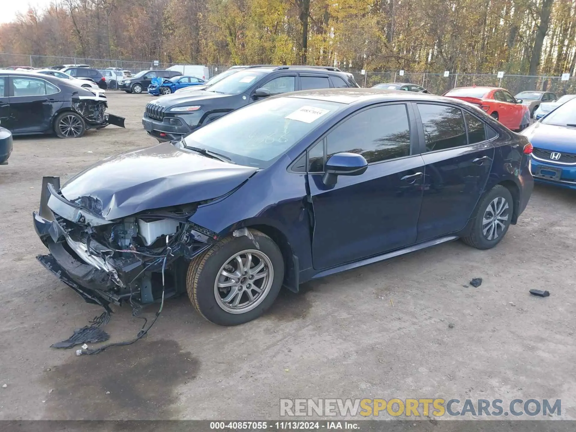 2 Photograph of a damaged car JTDEAMDE9NJ054690 TOYOTA COROLLA 2022