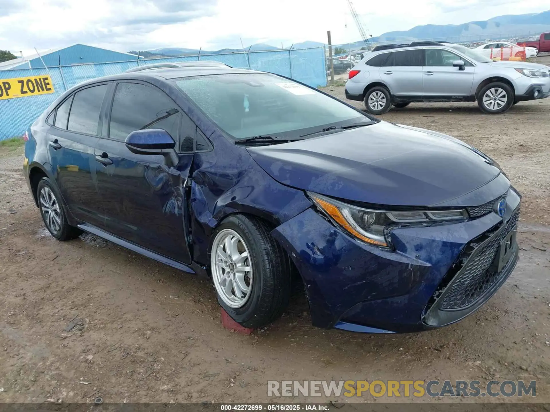 1 Photograph of a damaged car JTDEAMDE9NJ062269 TOYOTA COROLLA 2022