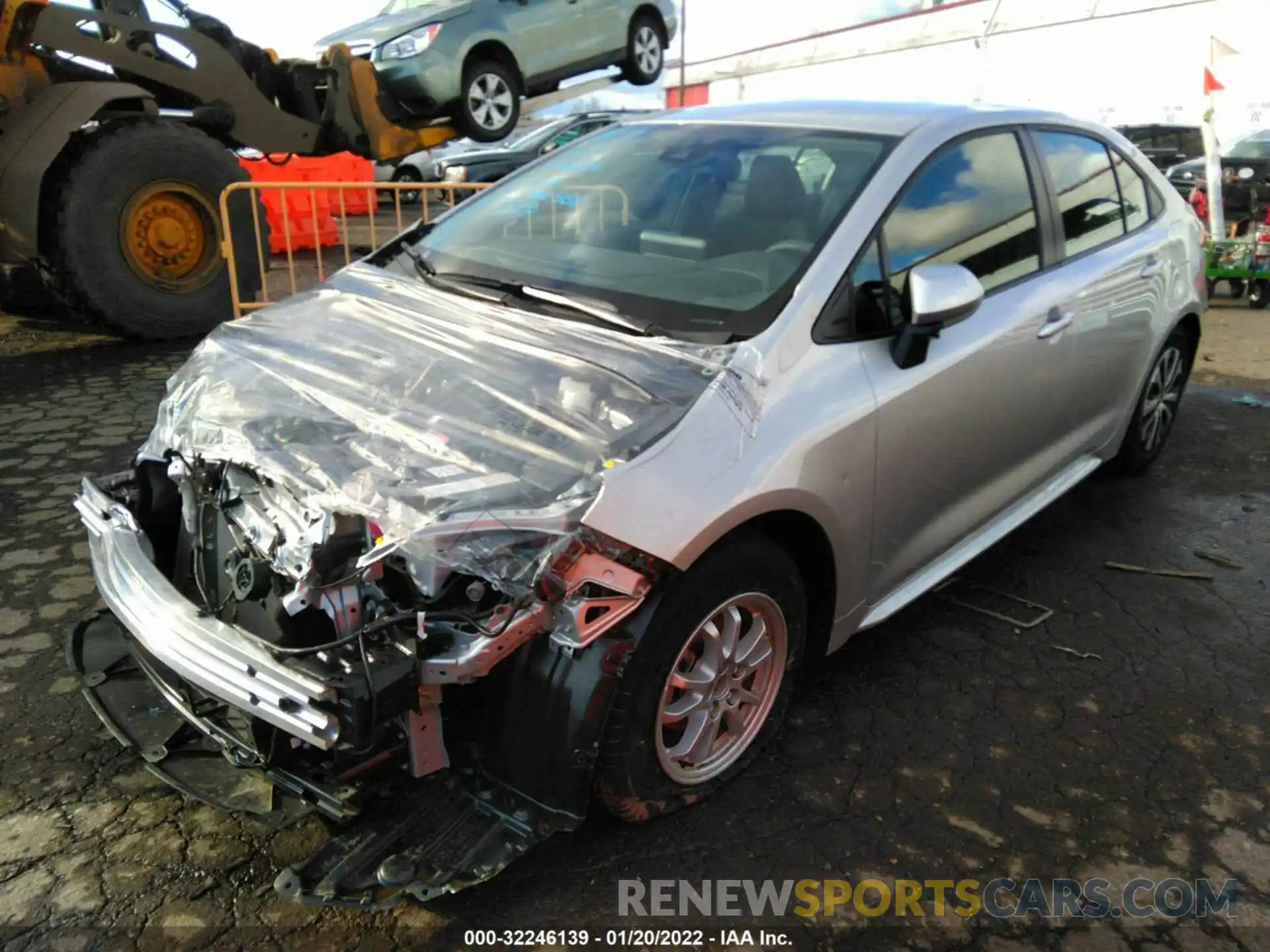 2 Photograph of a damaged car JTDEAMDEXNJ039910 TOYOTA COROLLA 2022