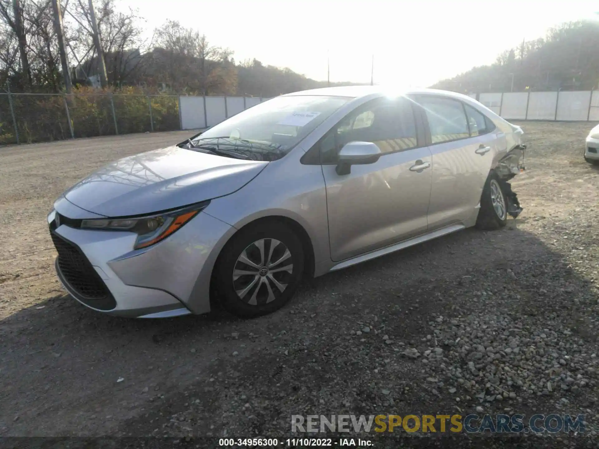 2 Photograph of a damaged car JTDEAMDEXNJ049658 TOYOTA COROLLA 2022