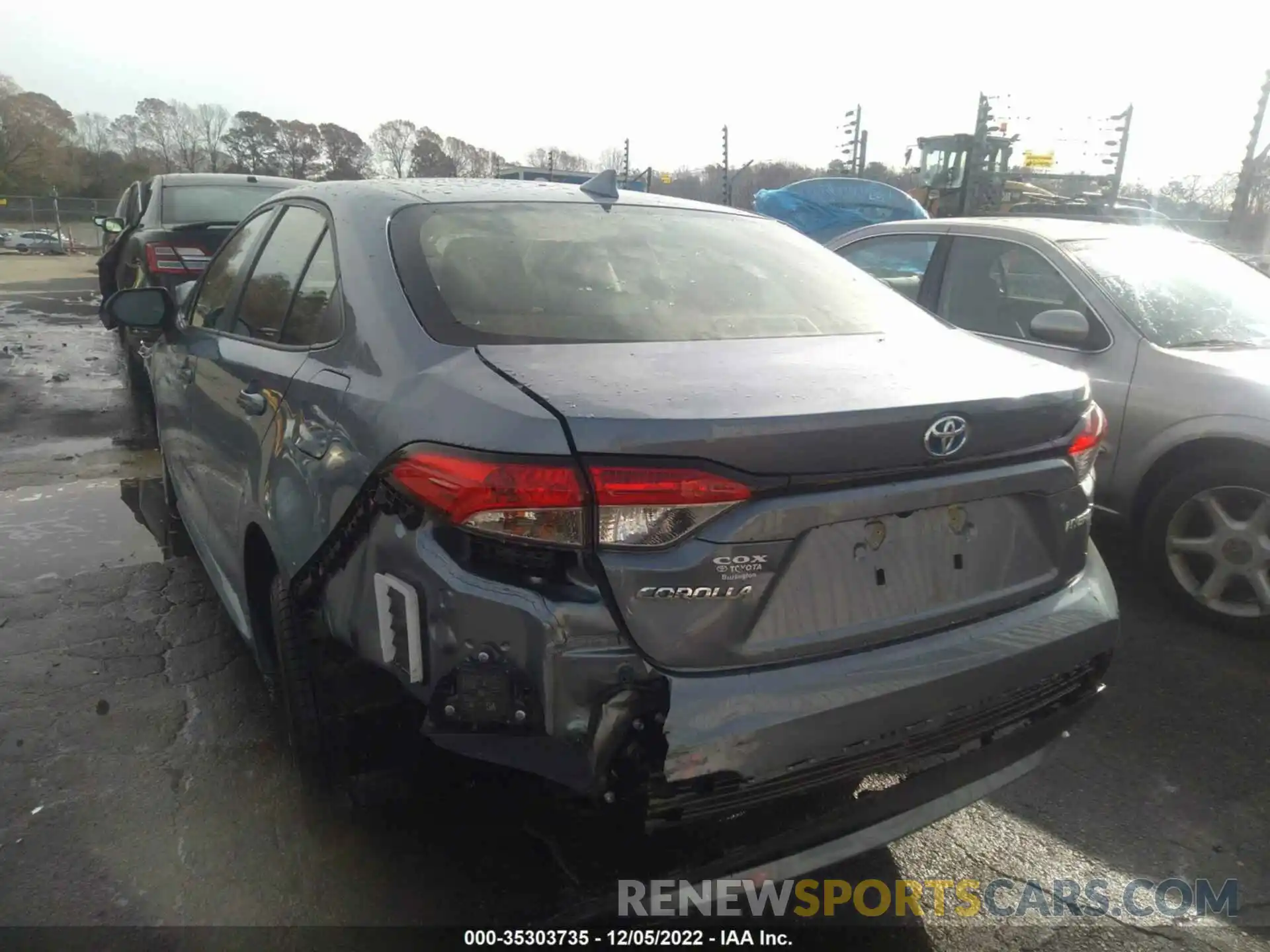 3 Photograph of a damaged car JTDEAMDEXNJ059736 TOYOTA COROLLA 2022