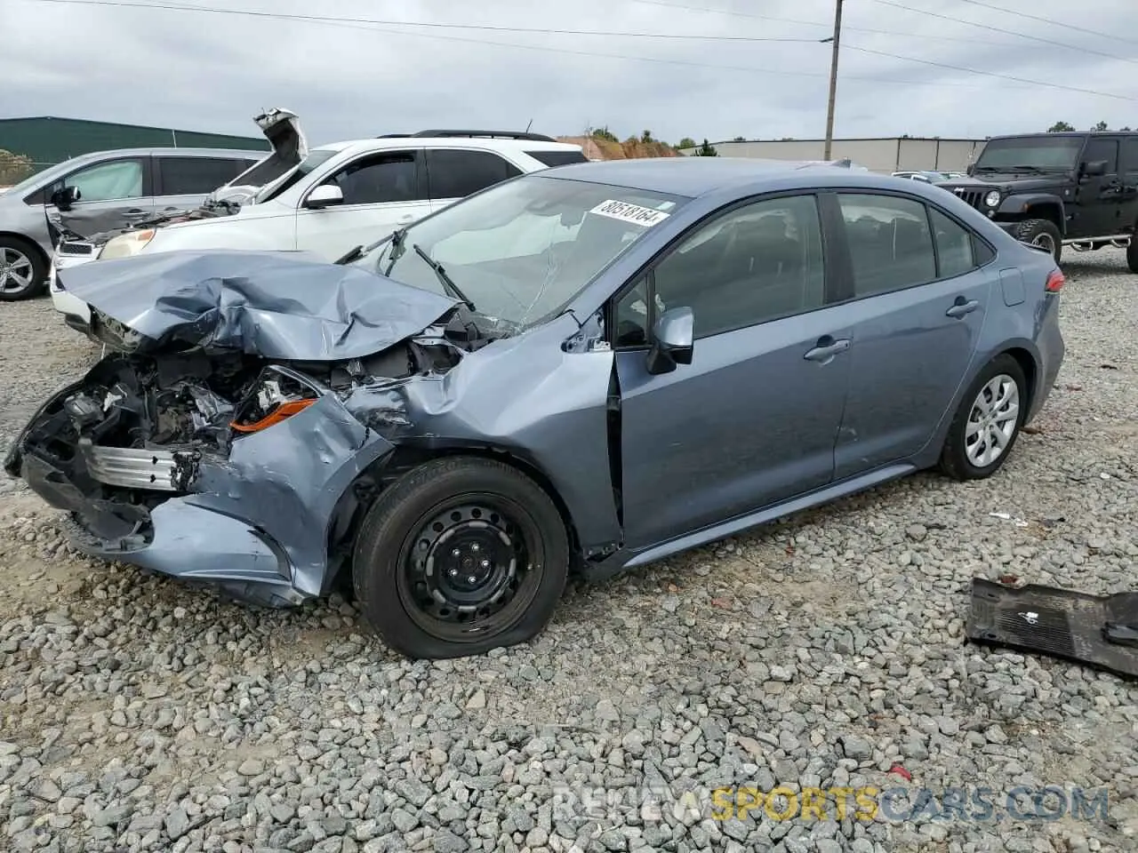 1 Photograph of a damaged car JTDEPMAE0NJ190659 TOYOTA COROLLA 2022