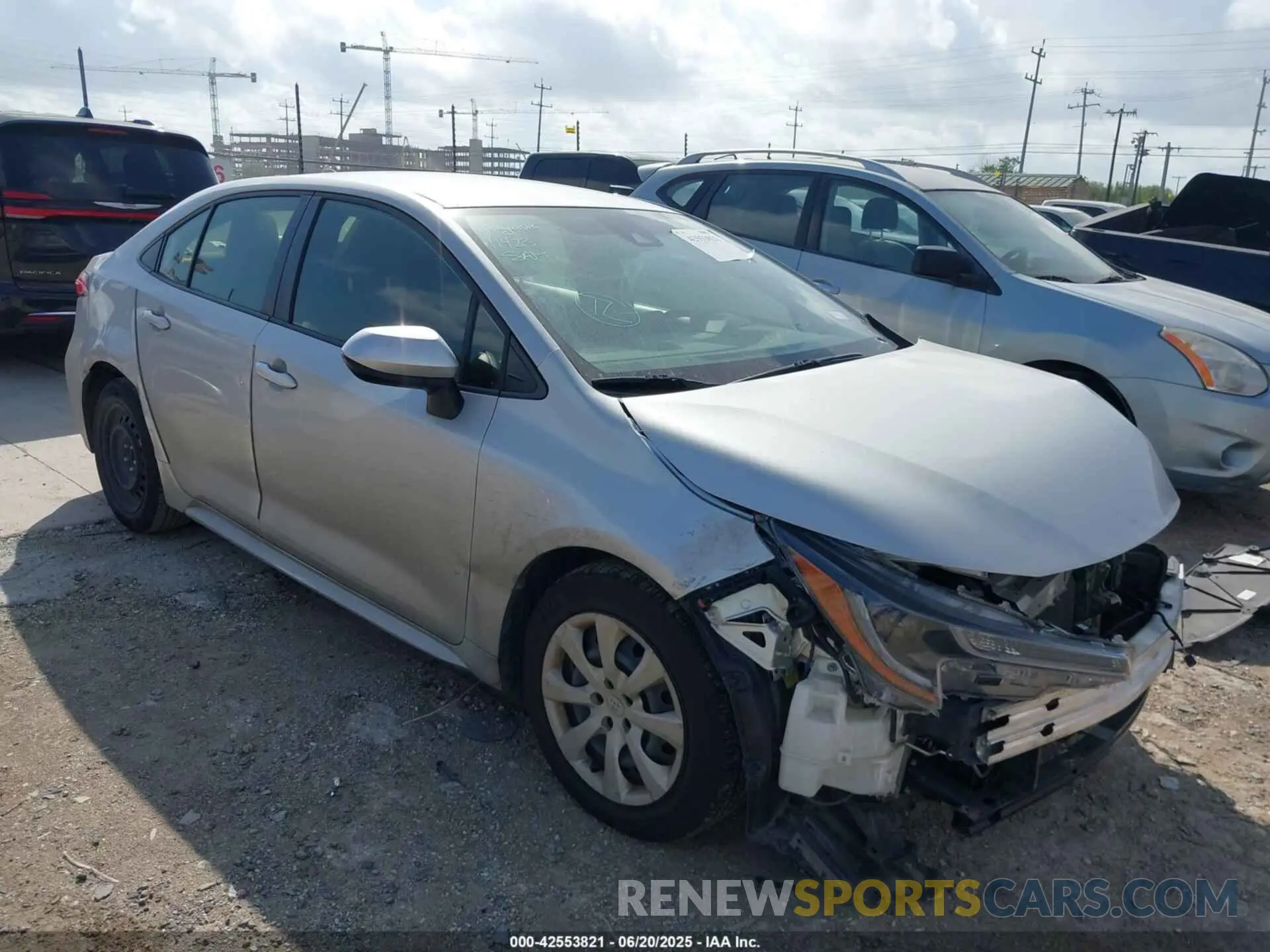 1 Photograph of a damaged car JTDEPMAE1NJ191853 TOYOTA COROLLA 2022
