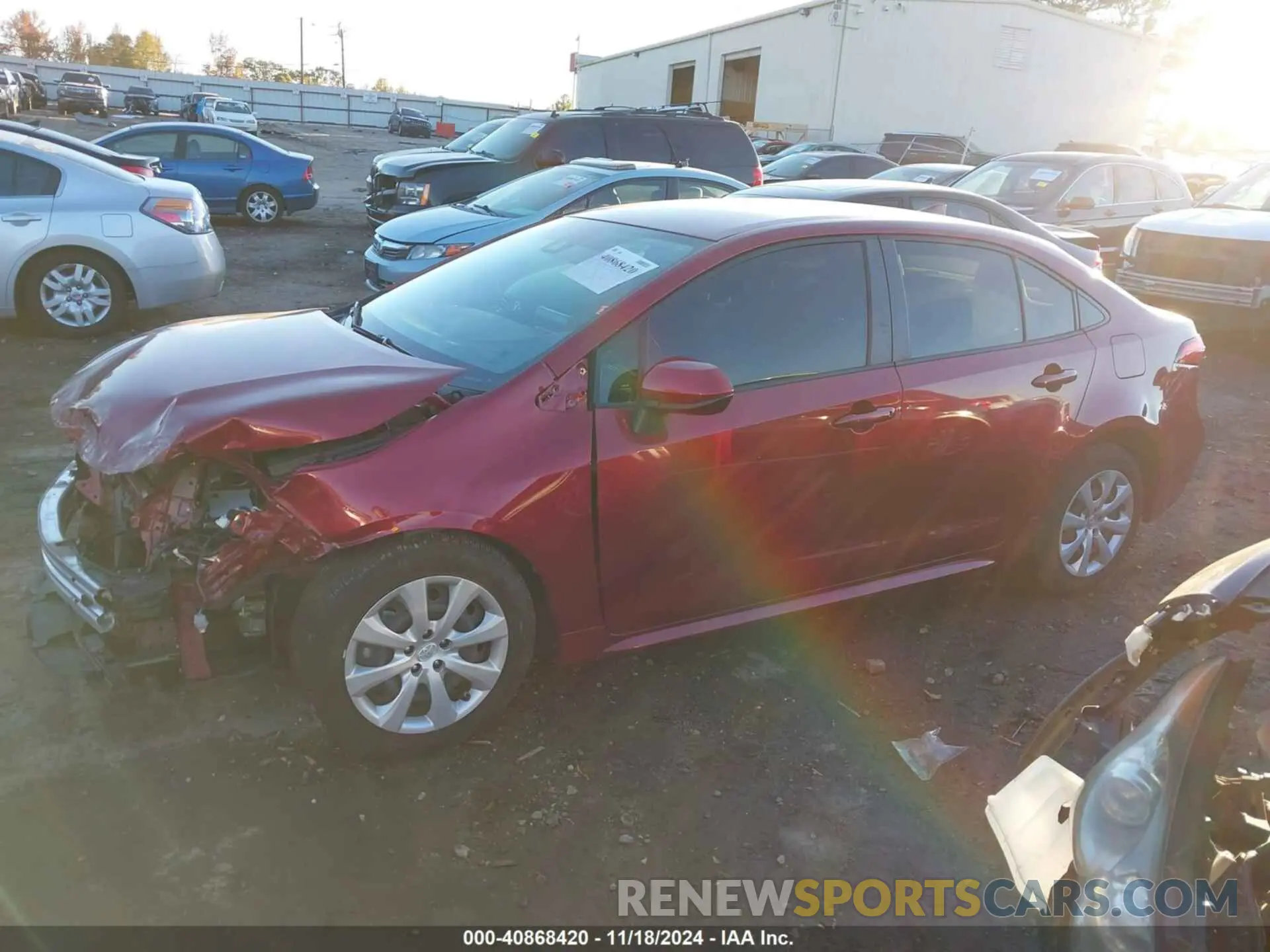 2 Photograph of a damaged car JTDEPMAE1NJ210983 TOYOTA COROLLA 2022