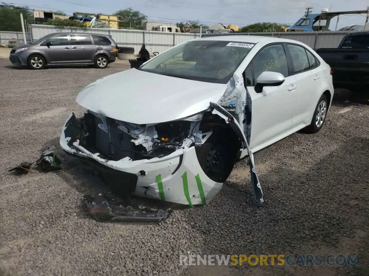 2 Photograph of a damaged car JTDEPMAE2N3003720 TOYOTA COROLLA 2022