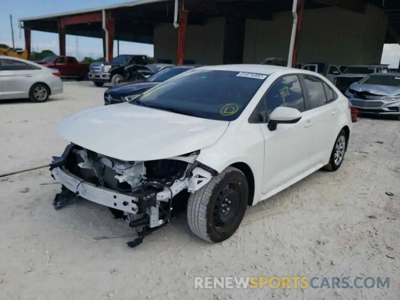 2 Photograph of a damaged car JTDEPMAE2N3016516 TOYOTA COROLLA 2022