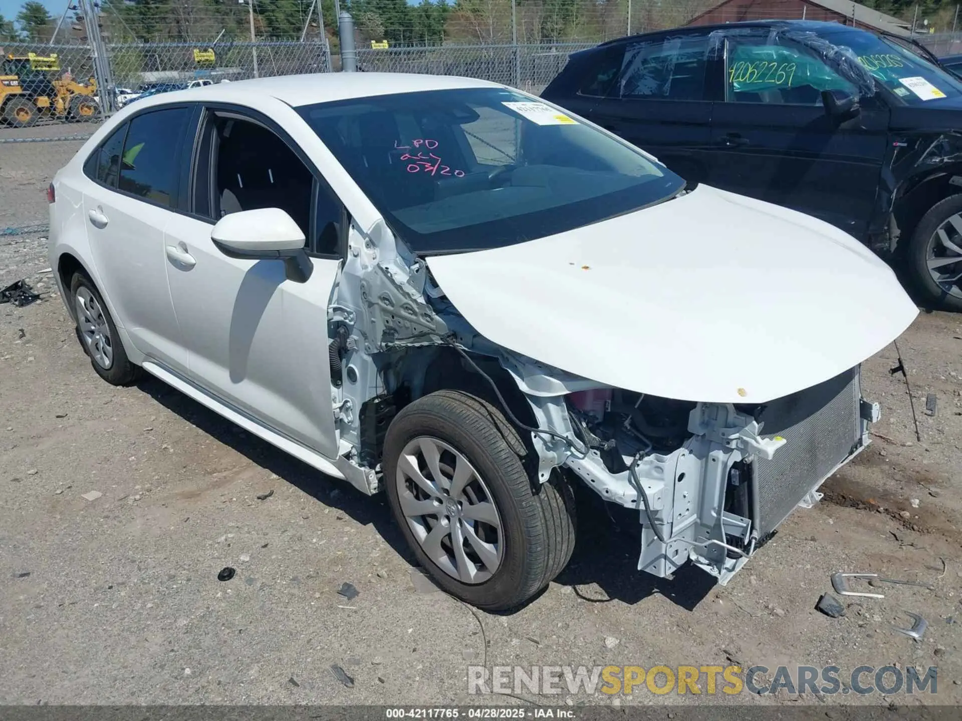 1 Photograph of a damaged car JTDEPMAE2NJ209132 TOYOTA COROLLA 2022