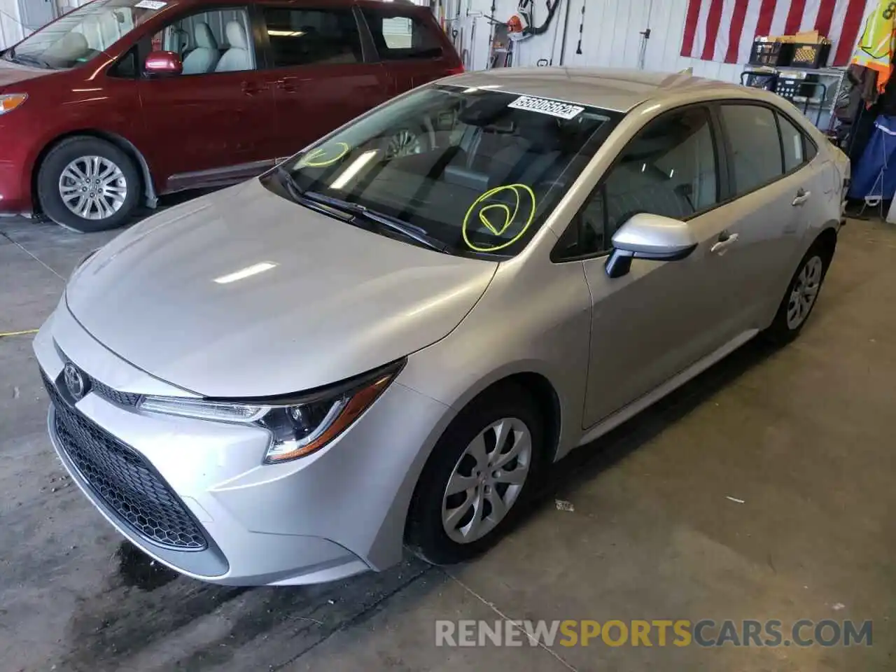 2 Photograph of a damaged car JTDEPMAE2NJ223905 TOYOTA COROLLA 2022