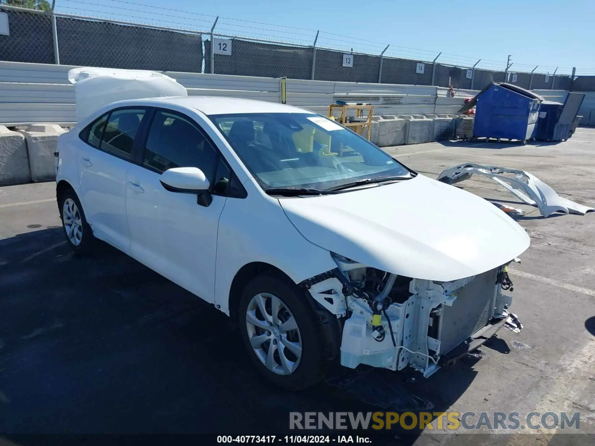 1 Photograph of a damaged car JTDEPMAE3N3033504 TOYOTA COROLLA 2022