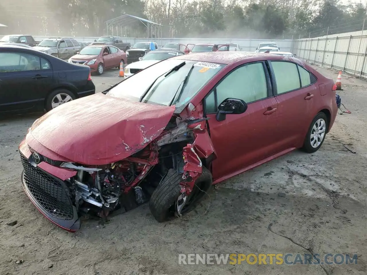 1 Photograph of a damaged car JTDEPMAE3NJ206563 TOYOTA COROLLA 2022