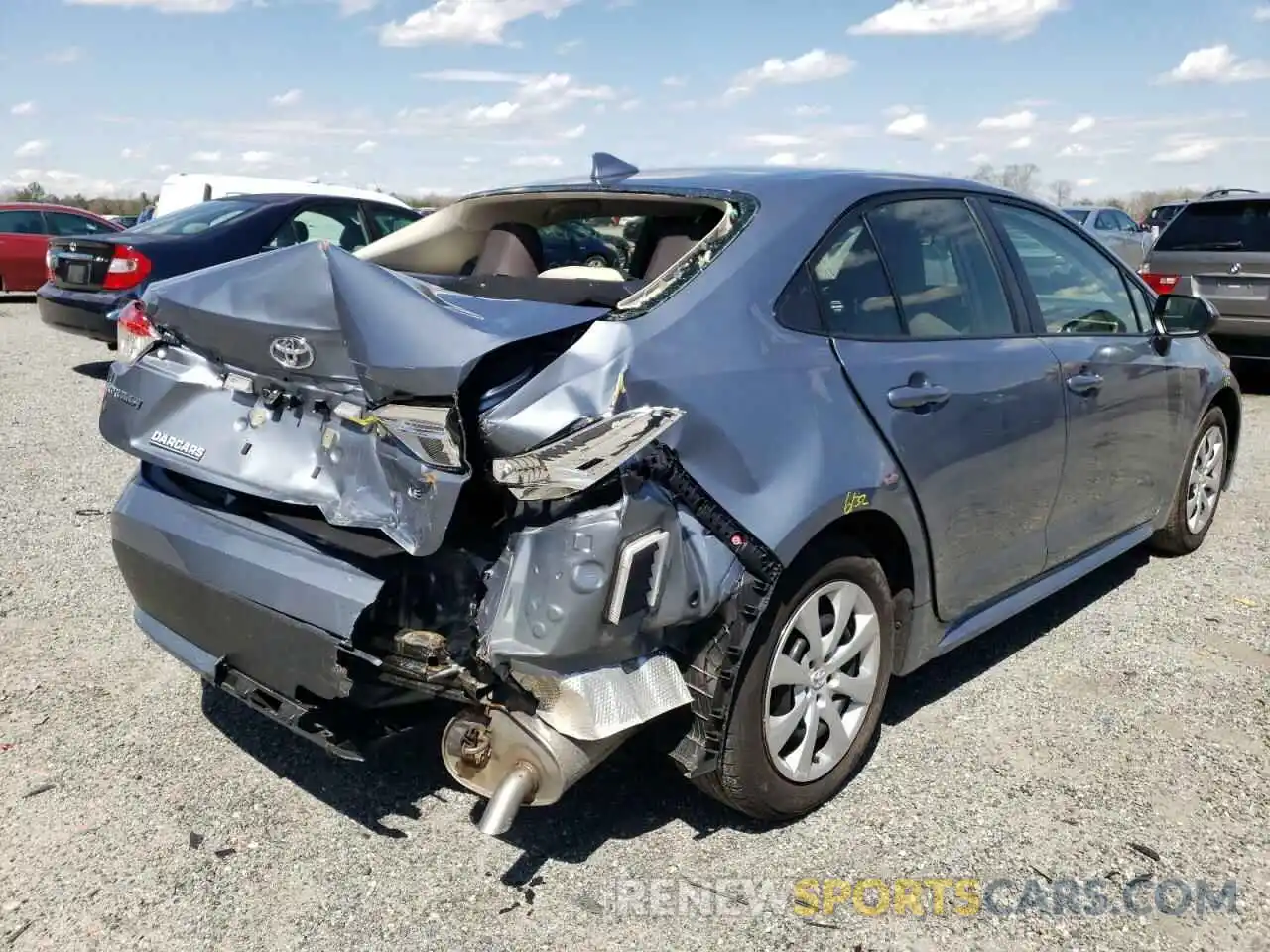 4 Photograph of a damaged car JTDEPMAE3NJ208104 TOYOTA COROLLA 2022