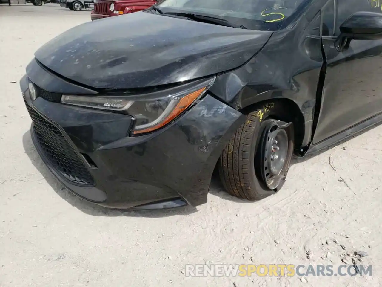 9 Photograph of a damaged car JTDEPMAE3NJ210483 TOYOTA COROLLA 2022