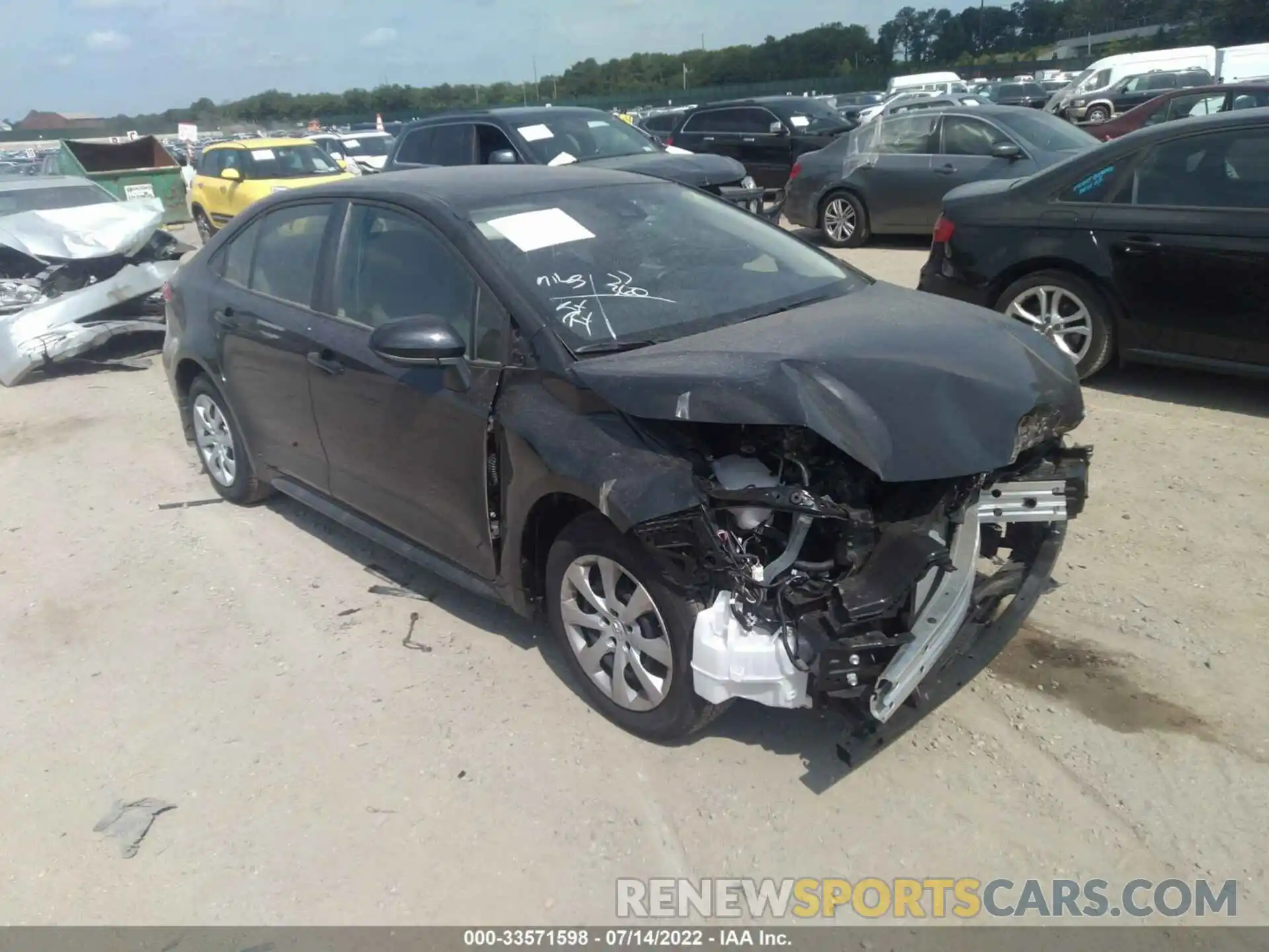 1 Photograph of a damaged car JTDEPMAE3NJ217806 TOYOTA COROLLA 2022