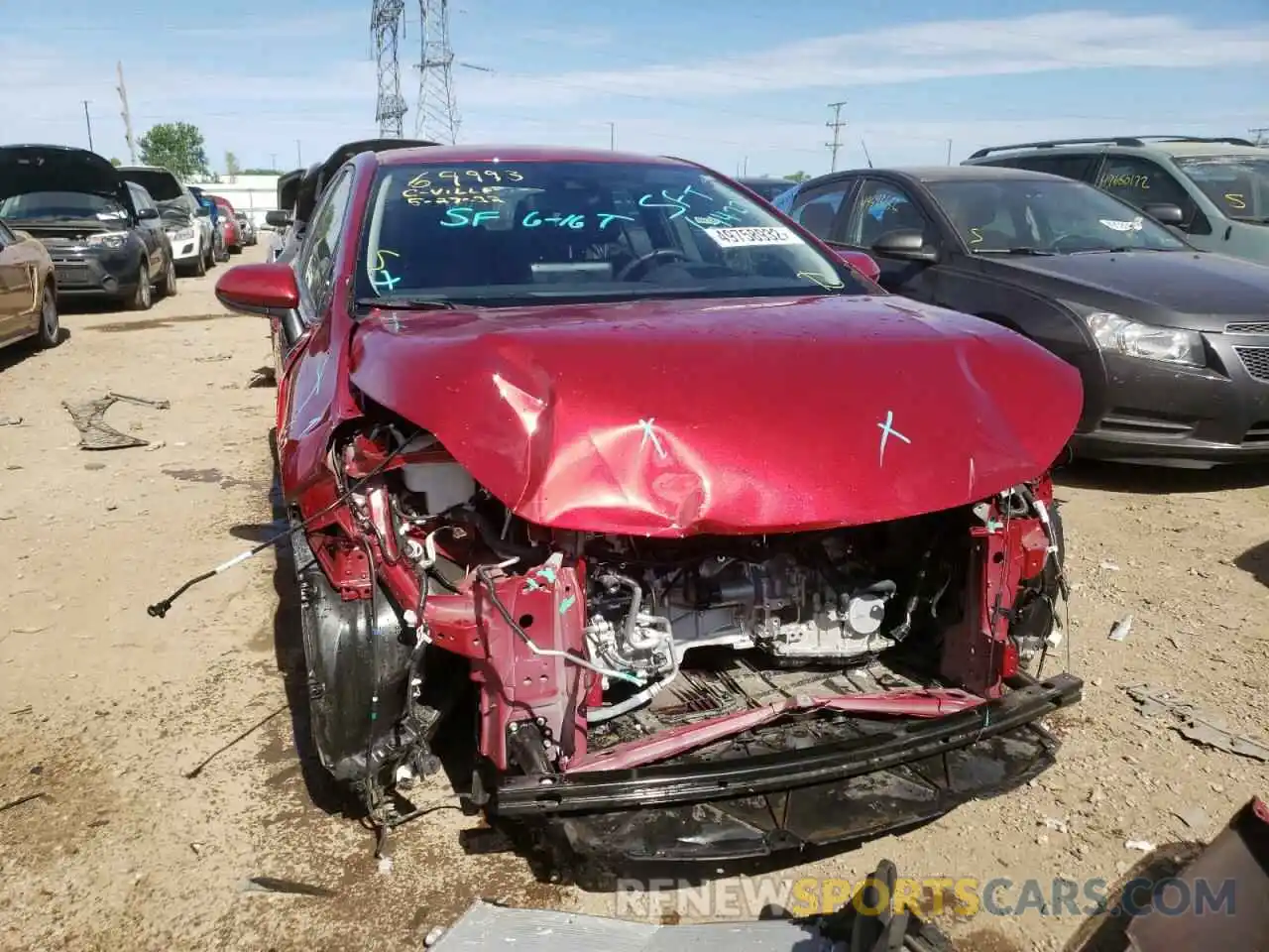 9 Photograph of a damaged car JTDEPMAE3NJ221340 TOYOTA COROLLA 2022