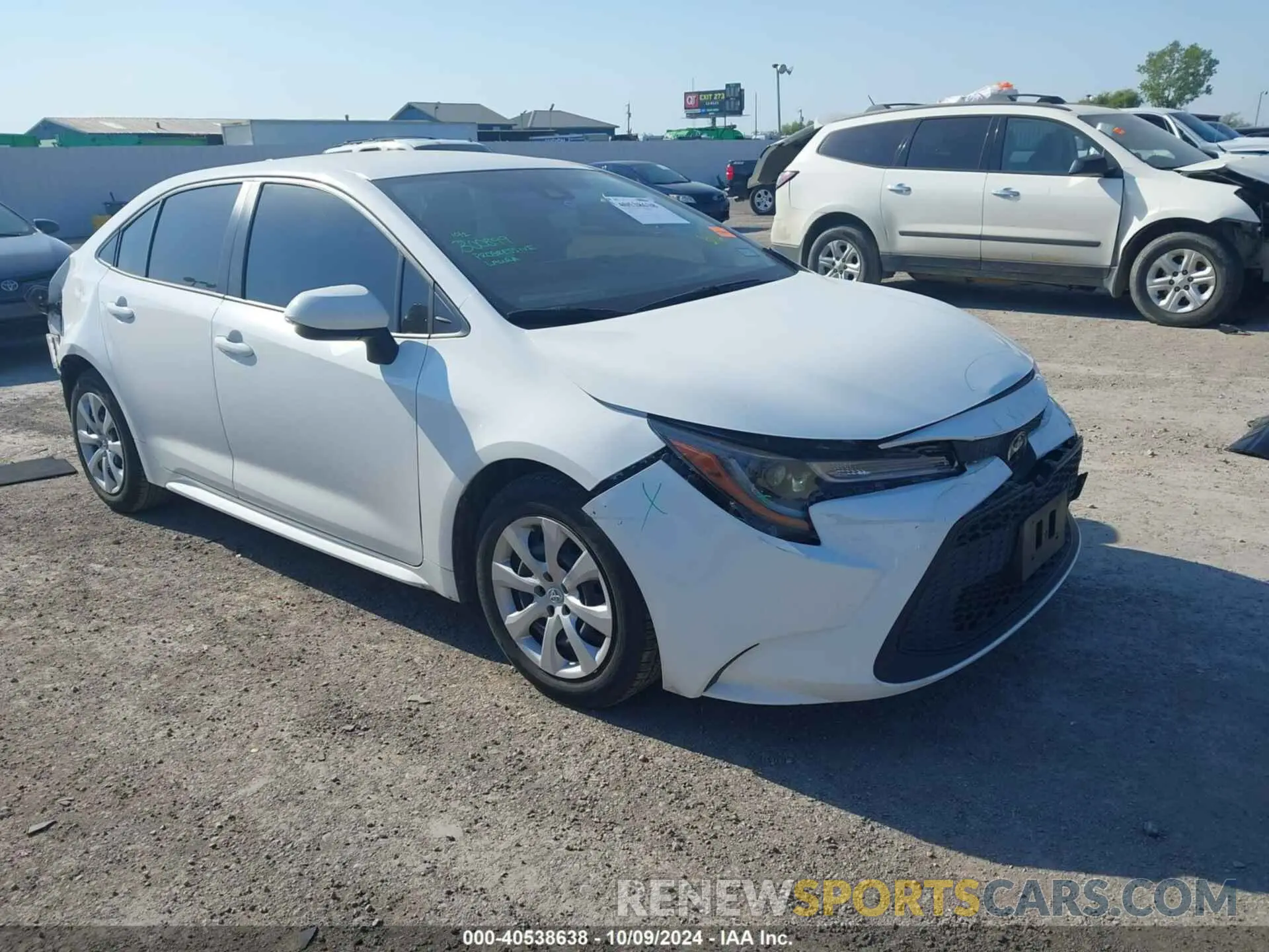 1 Photograph of a damaged car JTDEPMAE4N3006408 TOYOTA COROLLA 2022