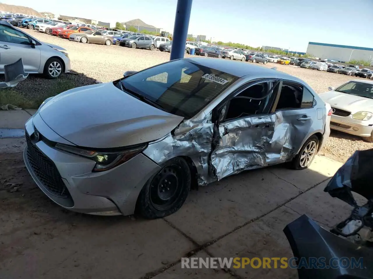 1 Photograph of a damaged car JTDEPMAE4N3029316 TOYOTA COROLLA 2022