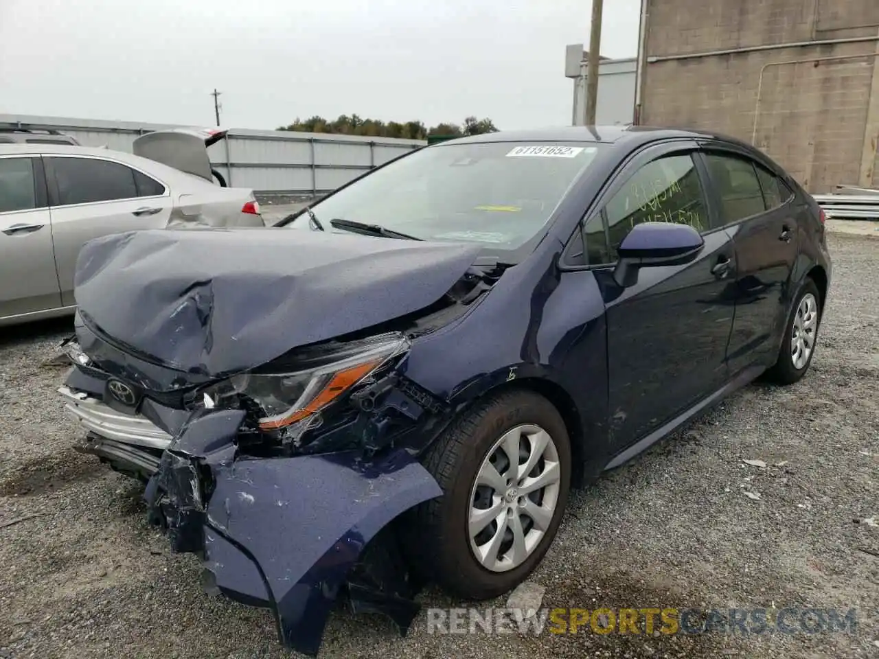 2 Photograph of a damaged car JTDEPMAE4NJ196593 TOYOTA COROLLA 2022