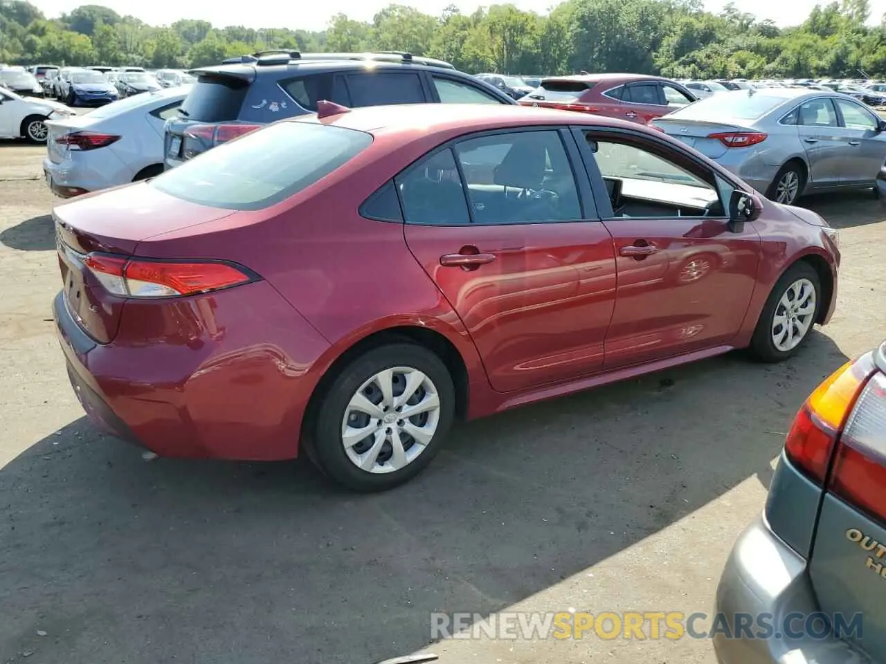 3 Photograph of a damaged car JTDEPMAE4NJ216275 TOYOTA COROLLA 2022
