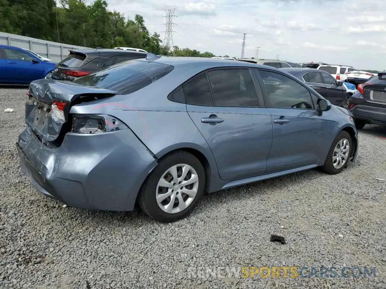 3 Photograph of a damaged car JTDEPMAE4NJ219399 TOYOTA COROLLA 2022