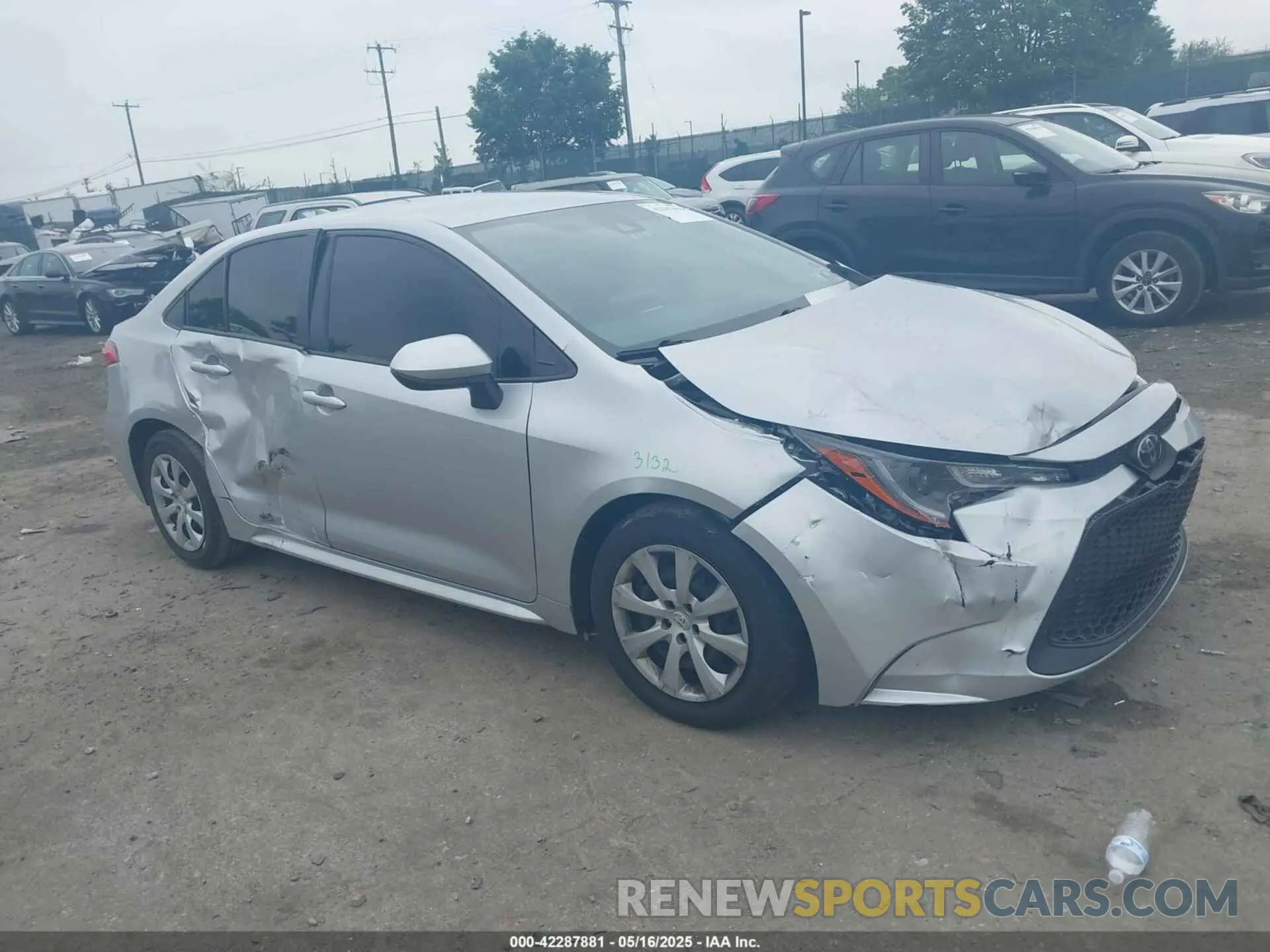 1 Photograph of a damaged car JTDEPMAE5N3014324 TOYOTA COROLLA 2022