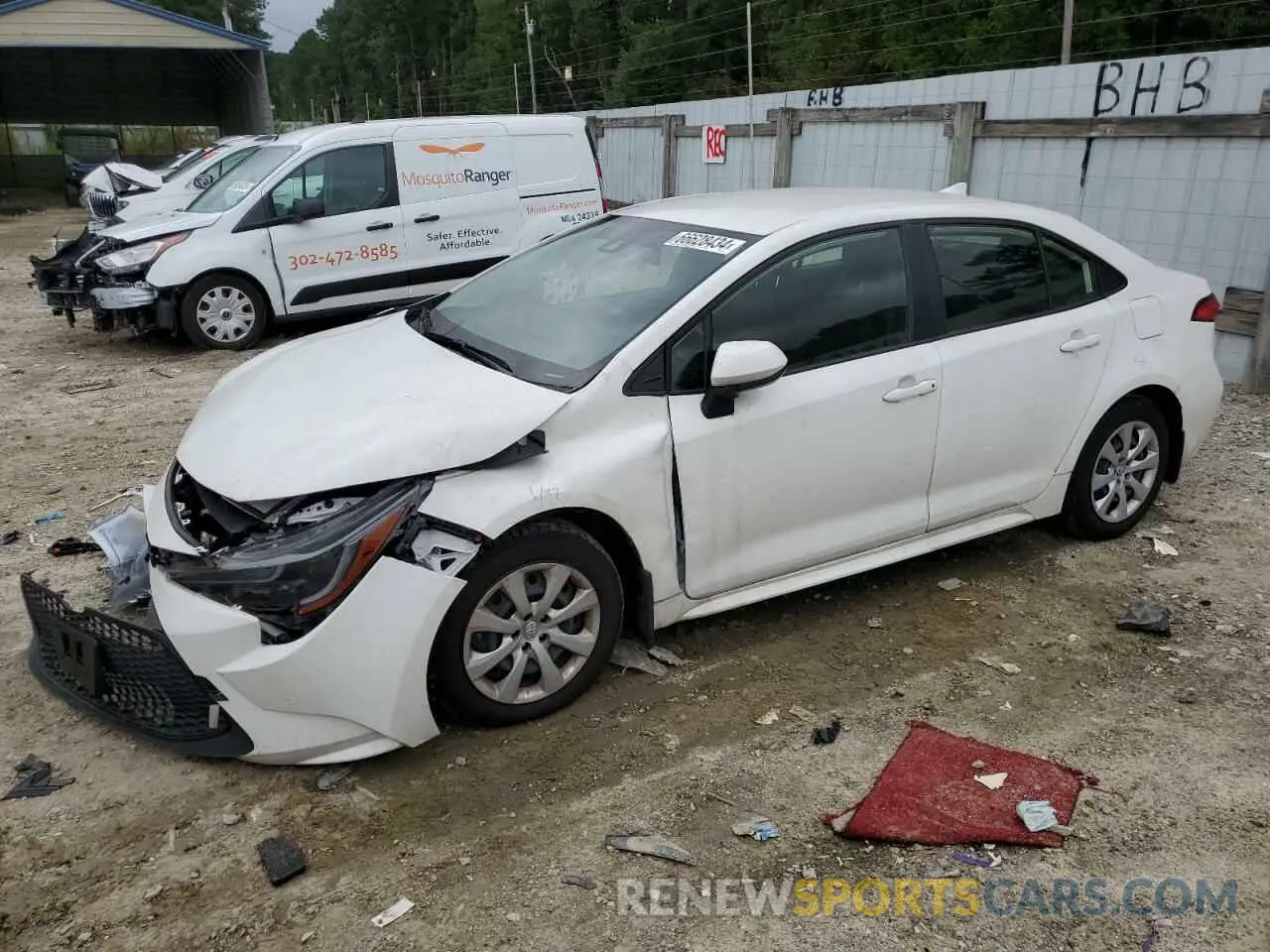 1 Photograph of a damaged car JTDEPMAE5N3017207 TOYOTA COROLLA 2022