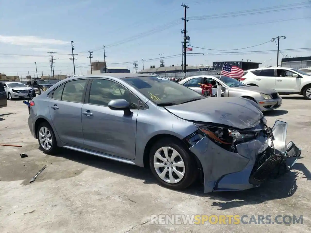 1 Photograph of a damaged car JTDEPMAE5N3023573 TOYOTA COROLLA 2022