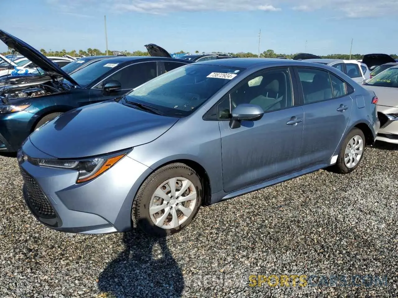 1 Photograph of a damaged car JTDEPMAE5NJ200408 TOYOTA COROLLA 2022