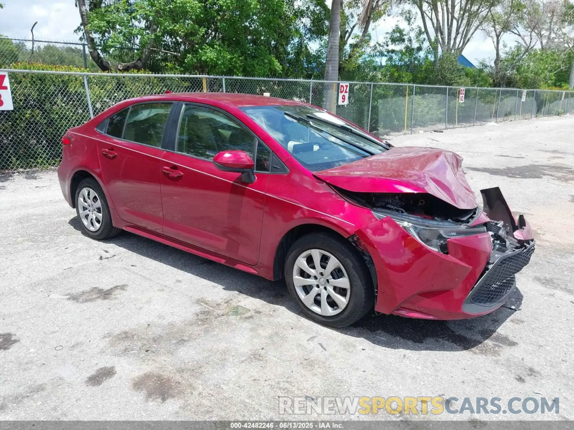 1 Photograph of a damaged car JTDEPMAE5NJ210484 TOYOTA COROLLA 2022