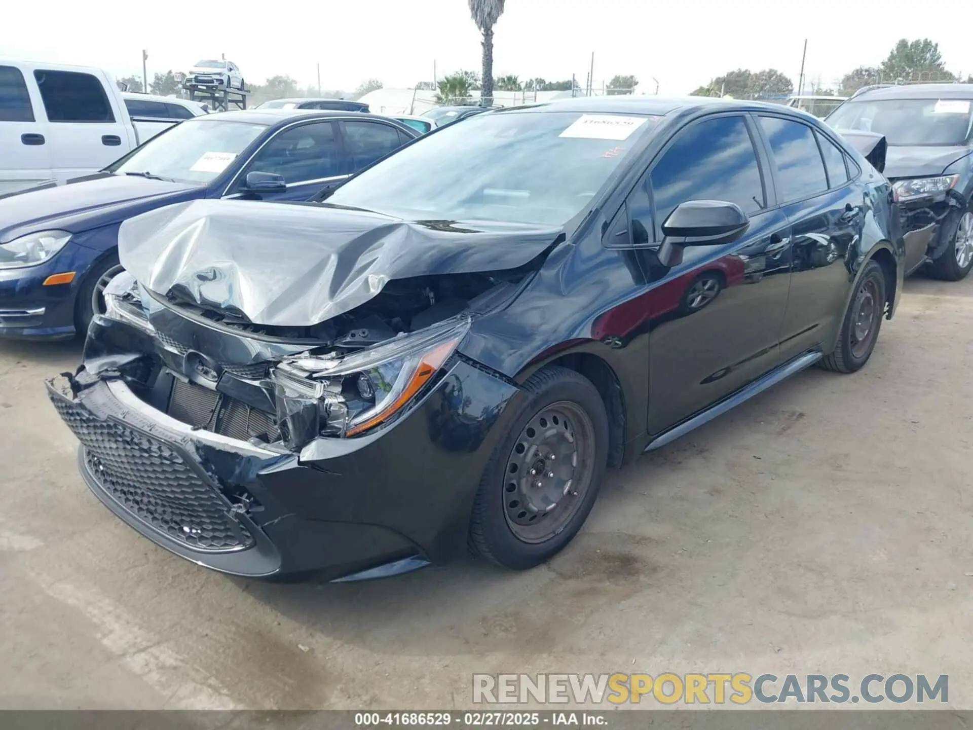 2 Photograph of a damaged car JTDEPMAE5NJ215149 TOYOTA COROLLA 2022